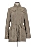 Laundry by Shelli Segal 100% Polyester Gray Tan Trenchcoat Size M - photo 1
