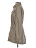 Laundry by Shelli Segal 100% Polyester Gray Tan Trenchcoat Size M - photo 5
