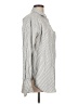 Unbranded Stripes Silver Long Sleeve Blouse Size L - photo 4