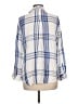 Holding Horses 100% Rayon Plaid Ivory 3/4 Sleeve Button-Down Shirt Size L - photo 2