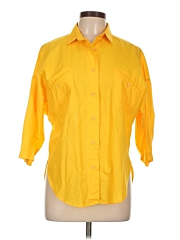 Diane von Furstenberg 3/4 Sleeve Button-Down Shirt (view 1)
