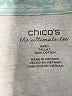 Chico's 100% Cotton Teal Active T-Shirt Size Med (1) - photo 7
