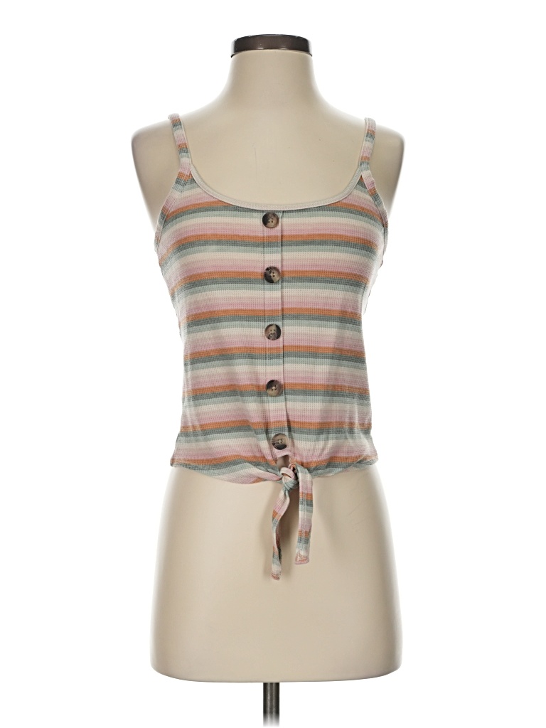 Pre-owned American Eagle Outfitters Tank Top Brown Sweetheart Neckline Tops