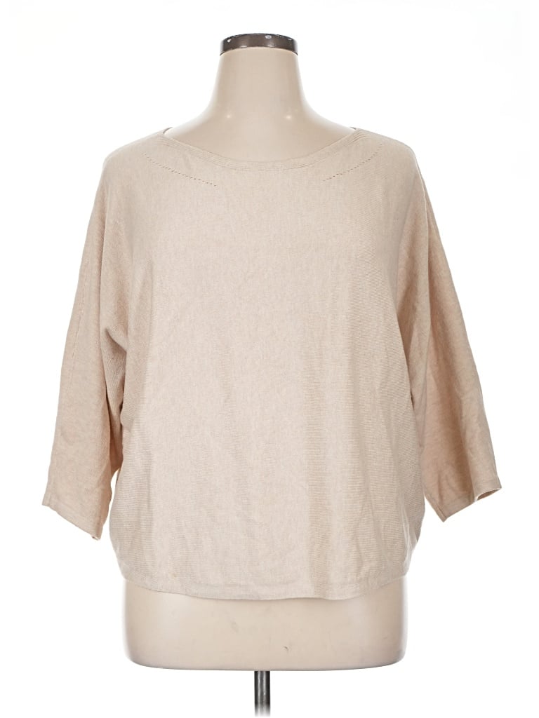 Pre-owned Soma Pullover Sweater In Tan