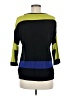 Tribal Color Block Black Pullover Sweater Size M - photo 2
