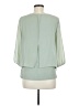 Iz Byer 100% Polyester Green 3/4 Sleeve Blouse Size M - photo 2