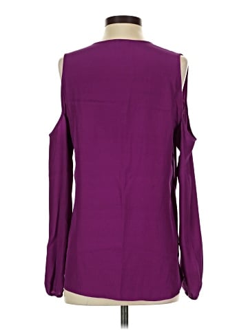 Karina Grimaldi Long Sleeve Silk Top (view 2)