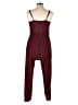 Speechless 100% Polyester Solid Burgundy Jumpsuit Size L - photo 2