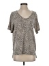 Assorted Brands Animal Print Gray Short Sleeve T-Shirt Size S - photo 1