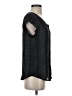 Joie 100% Silk Black Short Sleeve Silk Top Size S - photo 4