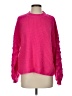 &merci 100% Acrylic Solid Pink Pullover Sweater Size S - photo 1