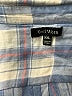 Well Worn 100% Viscose Plaid Blue 3/4 Sleeve Button-Down Shirt Size XXL - photo 7