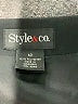 Style&Co 100% Polyester Solid Black Formal Skirt Size 12 - photo 4
