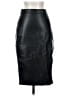 MNG 100% Polyester Black Faux Leather Skirt Size 2 - photo 1