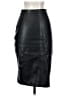 MNG 100% Polyester Black Faux Leather Skirt Size 2 - photo 2