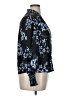 Parker 100% Polyester Floral Blue Black Long Sleeve Blouse Size XL (estimated) - photo 4