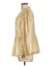 Unbranded 100% Polyester Metallic Gold Long Sleeve Blouse Size M - photo 5