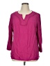 Cappagallo 100% Viscose Pink 3/4 Sleeve Blouse Size XL - photo 1