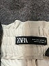 Zara 100% Polyester Solid Ivory Casual Pants Size L - photo 7