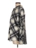 One World Plaid Black Long Sleeve Blouse Size L - photo 5
