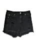 rue21 Stars Black Denim Shorts Size 8 - photo 1