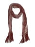 Unbranded Checkered-gingham Burgundy Brown Scarf One size - photo 1