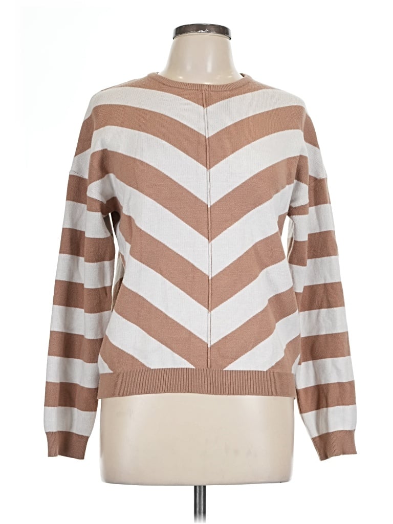 Pre-owned M Magaschoni Pullover Sweater In Brown