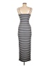 Mark Edwards Stripes Gray Casual Dress Size M - photo 2
