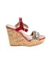 Antonio Melani 100% Leather Red Wedges Size 7 - photo 1