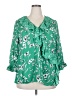 Cato 100% Polyester Green 3/4 Sleeve Blouse Size 20W - photo 1