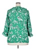 Cato 100% Polyester Green 3/4 Sleeve Blouse Size 20W - photo 2