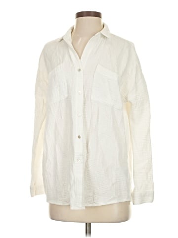 Catherine Malandrino Long Sleeve Button-Down Shirt (view 1)
