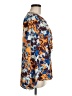 Prabal Gurung 100% Polyester Floral Tropical Orange Long Sleeve Blouse Size 8 - photo 4