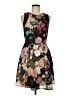 Unbranded 100% Polyester Floral Black Cocktail Dress Size M - photo 1