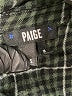 Paige 100% Viscose Plaid Black Long Sleeve Button-Down Shirt Size S - photo 7