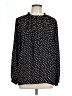 Adrianna Papell 100% Polyester Polka Dots Black Long Sleeve Blouse Size L - photo 1