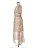 Hayden 100% Polyester Floral Tan Casual Dress Size L - photo 5