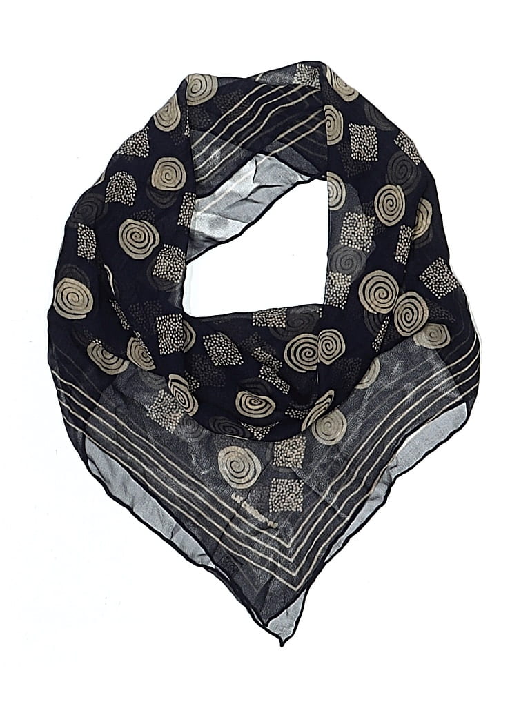 Pre-owned Assorted Brands Scarf In Blue