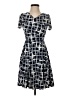 Assorted Brands Argyle Blue Casual Dress Size S - photo 1