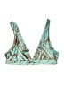 PrettyLittleThing Print Teal Swimsuit Top Size 6 - photo 2