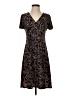 Chaps Print Black Casual Dress Size S (petite) - photo 1