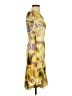 Komarov 100% Polyester Print Yellow Cocktail Dress Size XS (0) - photo 4