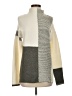 Cyrus Color Block Ivory Turtleneck Sweater Size XS - photo 1