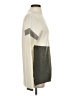 Cyrus Color Block Ivory Turtleneck Sweater Size XS - photo 4