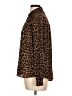 Le Bel Age 100% Polyester Animal Print Brown Long Sleeve Blouse Size M - photo 5