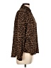 Le Bel Age 100% Polyester Animal Print Brown Long Sleeve Blouse Size M - photo 4