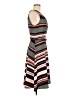 Elle Stripes Gray Black Casual Dress Size M - photo 4