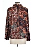 MELLODAY Paisley Brown Long Sleeve Blouse Size L - photo 2