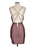 MadRag Solid Brown Cocktail Dress Size L - photo 2