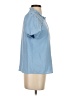 Shein 100% Polyester Blue Short Sleeve Blouse Size S - photo 4